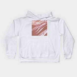 Rose Blush Mountains Oil Effects 5 Kids Hoodie